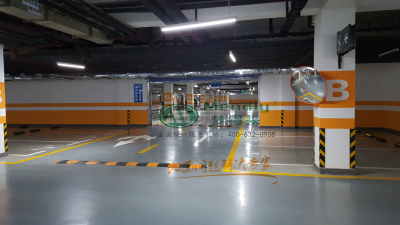 银滩雅苑 曲水环氧自流平地坪